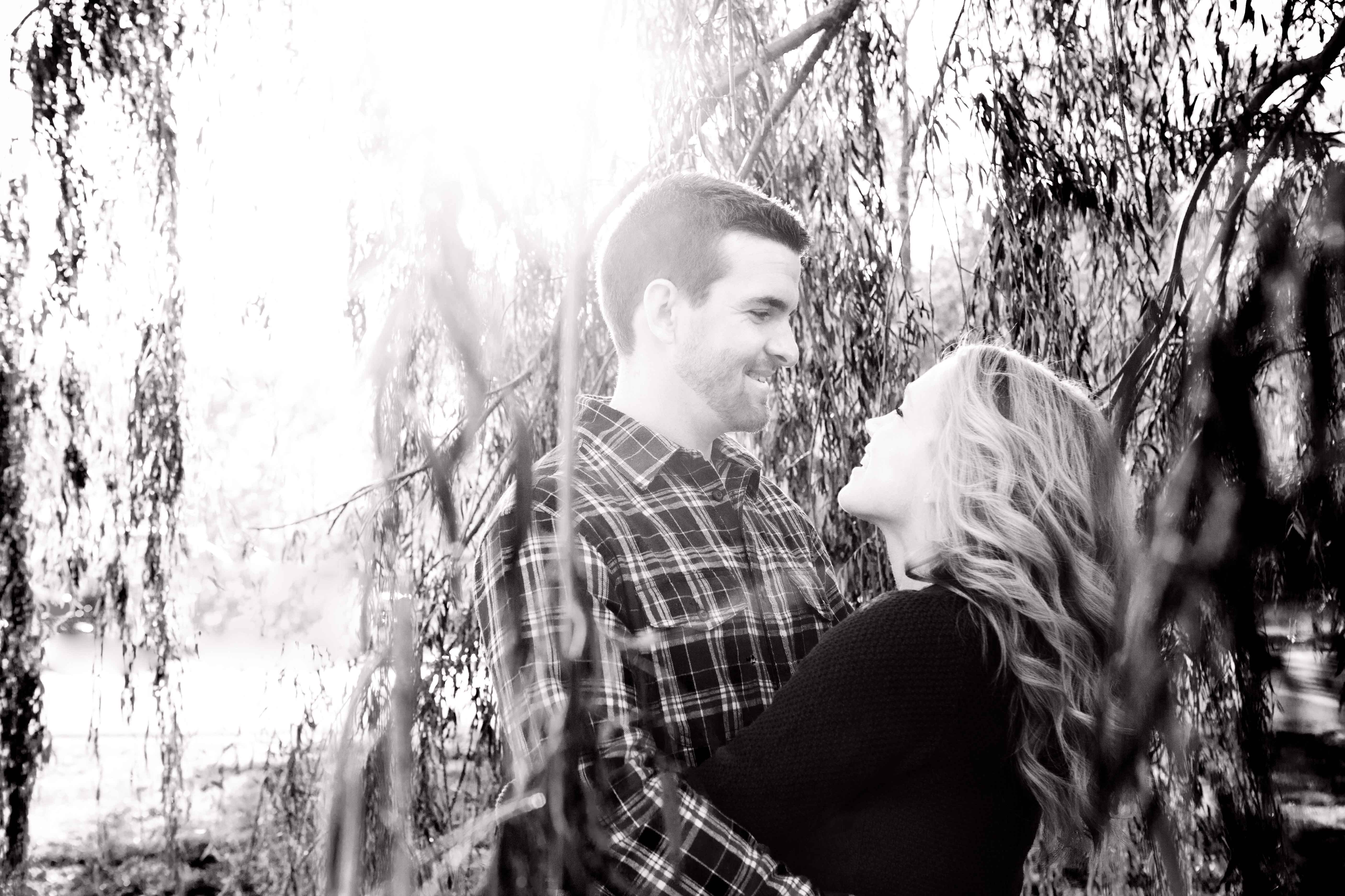 Wyandotte County Lake engagement shoot weeping willow photo by simply grace photography