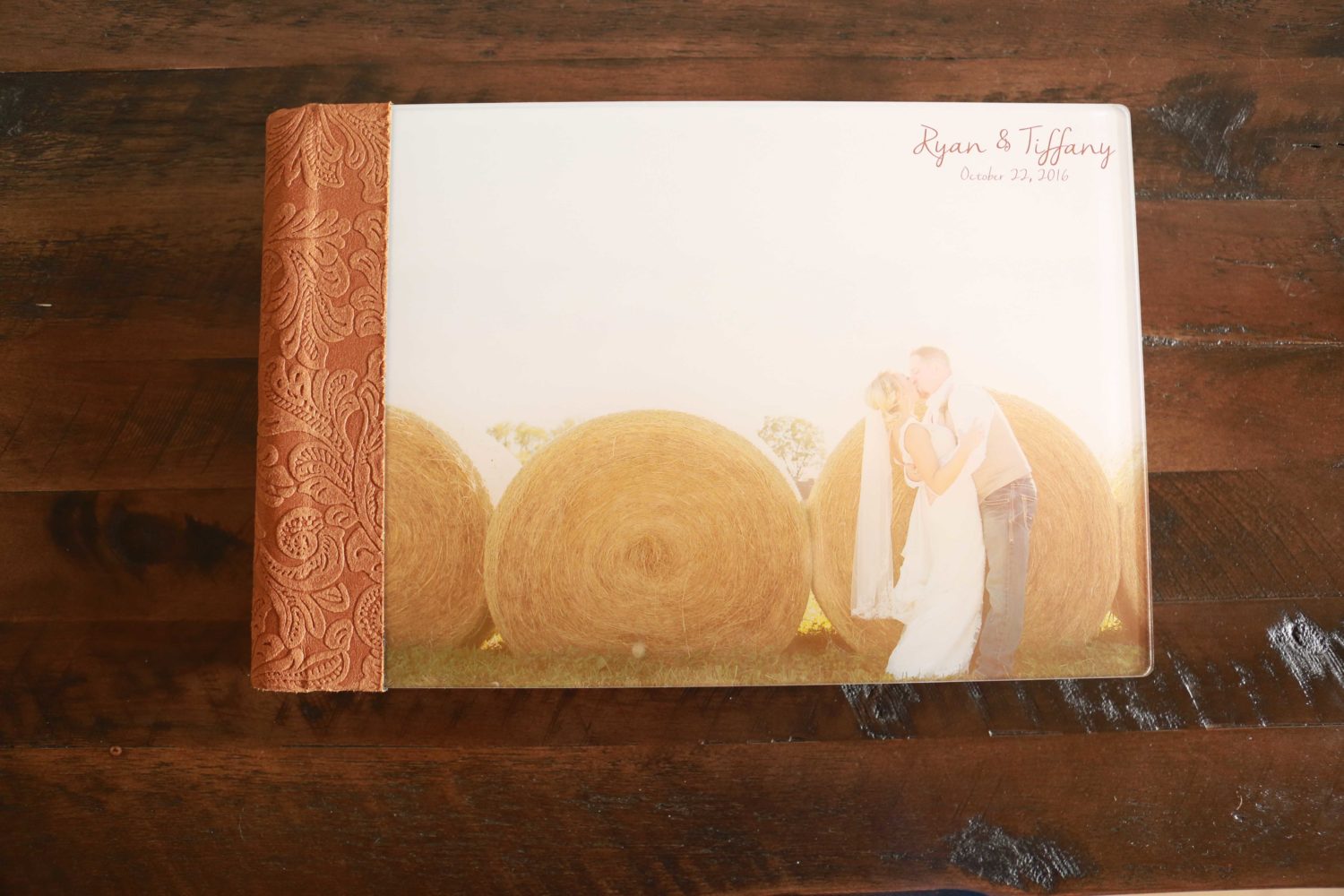 Handcrafted album detail photo by simply grace photography