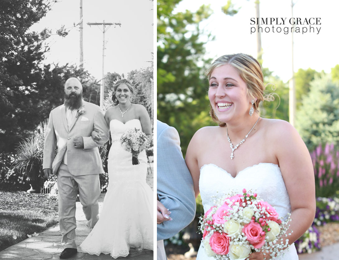 The Rhapsody Wedding ceremony bride reaction photo by Simply Grace Photography