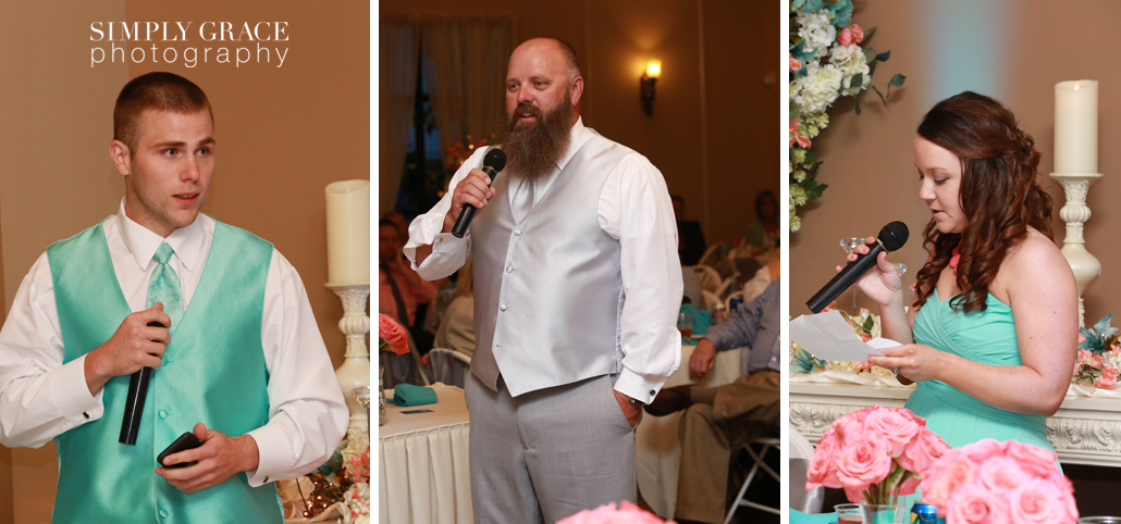 The Rhapsody Wedding speeches photo by Simply Grace Photography