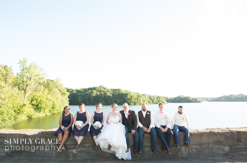 Wyandotte County Lake wedding formals photo by Simply Grace Photography