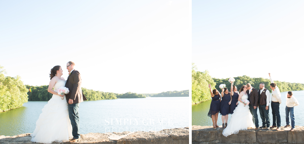 Wyandotte County Lake wedding formals photo by Simply Grace Photography