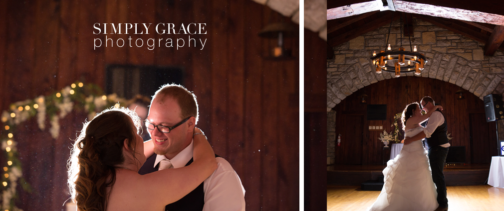 First Dance at James P Davis Hall Simply Grace Photography