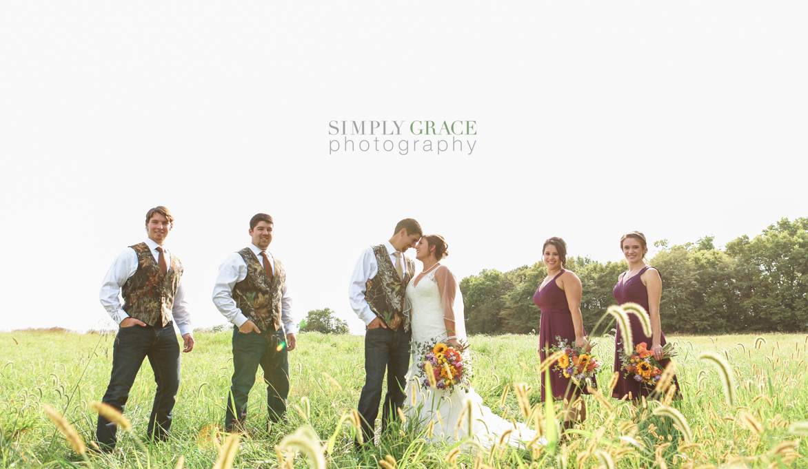 ransomed heart wedding camo vests simply grace photography