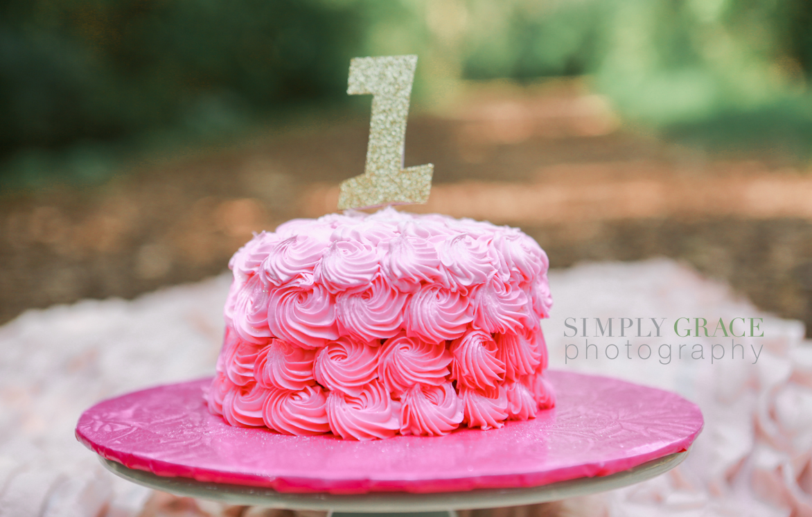 smash cake session simply grace photography pin and gold