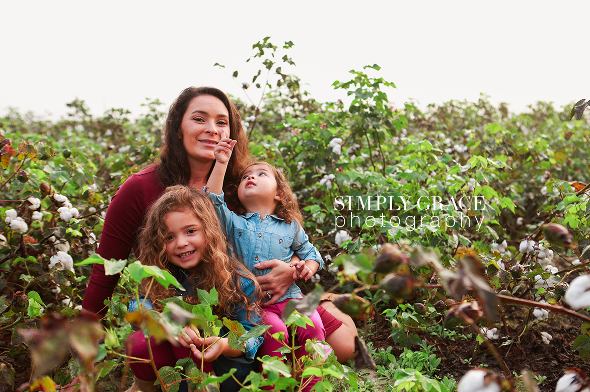 Georgia cotton field maternity simply grace photography