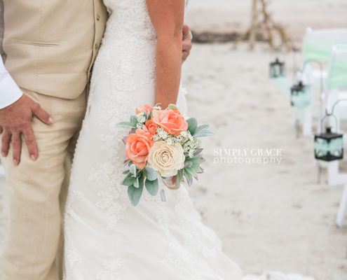 bride and groom amelia island wedding beach simply grace photography