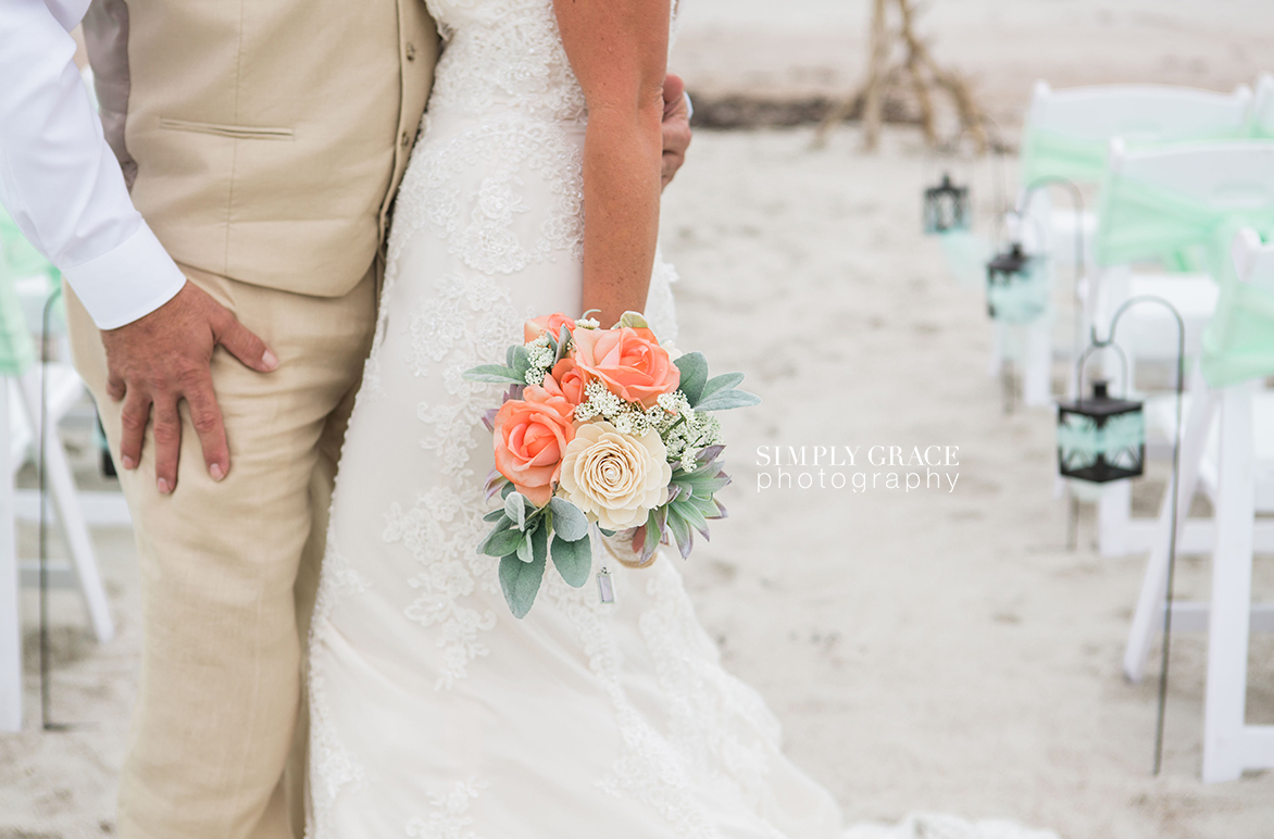 bride and groom amelia island wedding beach simply grace photography