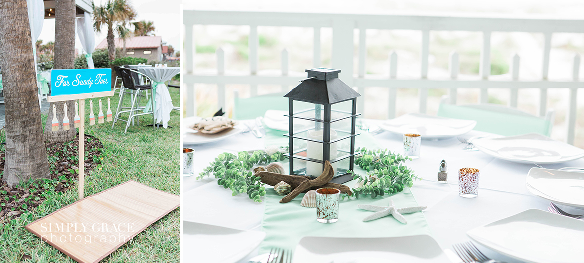 table details at ocean club amelia island wedding beach simply grace photography