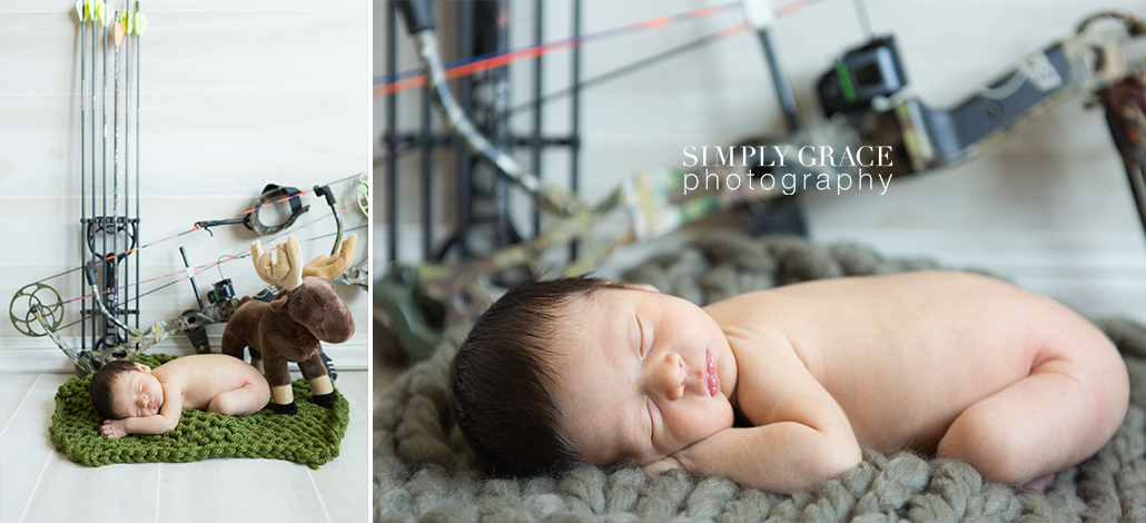 newborn photography with archery savannah simply grace photography