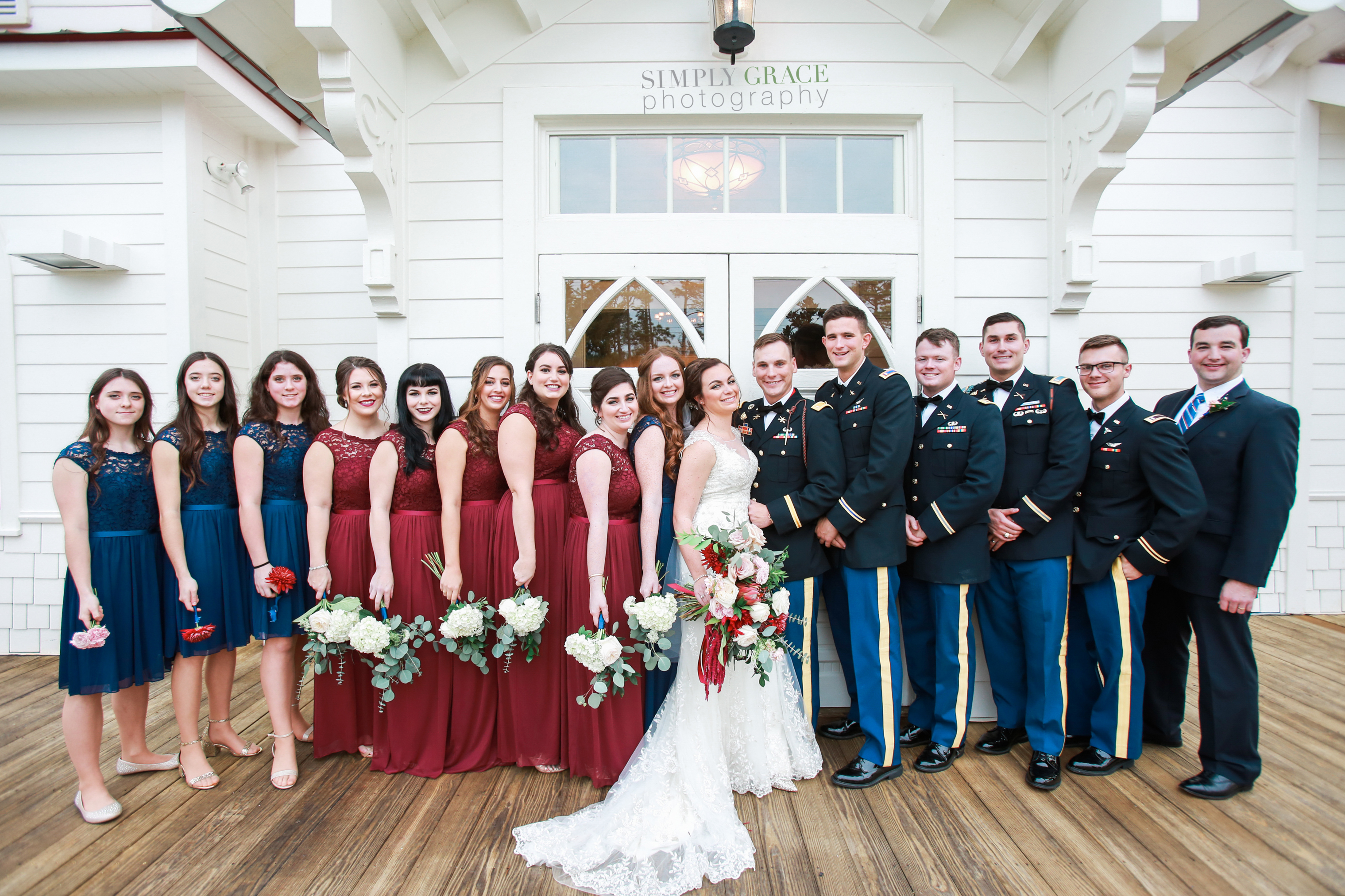 Tybee Island wedding military photos simply grace photography