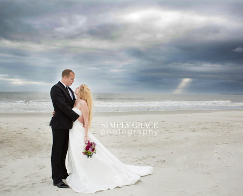 hilton head beach wedding awesome sky simply grace photography