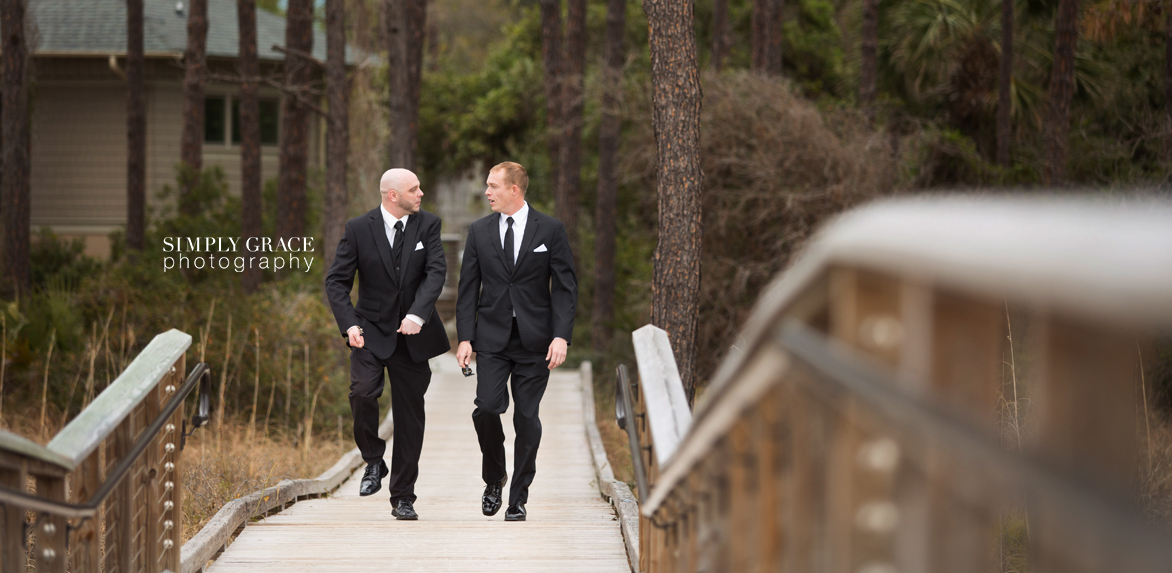 hilton head beach wedding groom