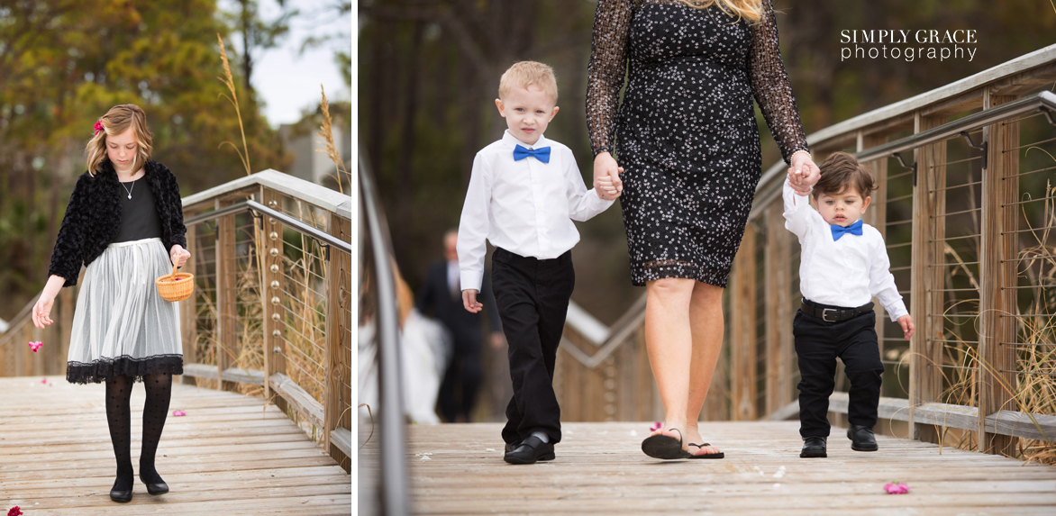 hilton head beach wedding flower girl ring boy