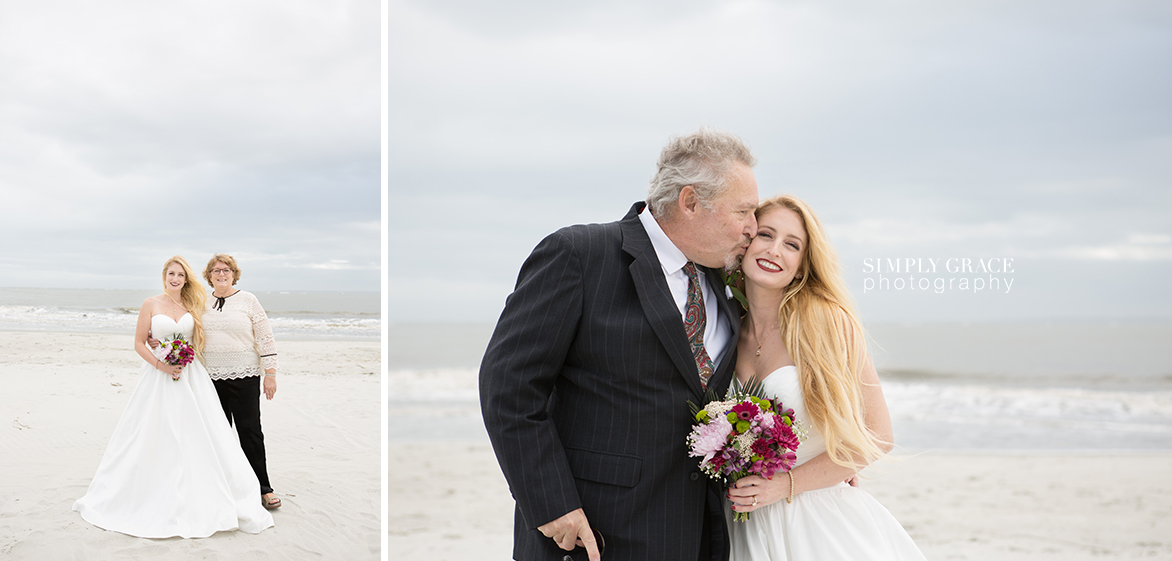 hilton head beach wedding family portraits