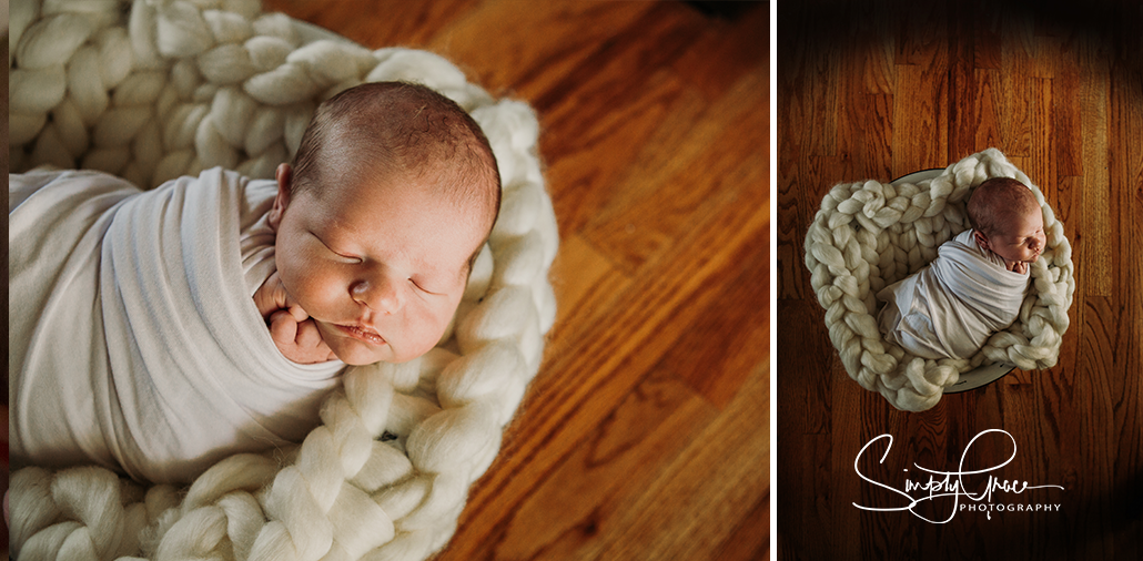 newborn photography in kansas city baby in bowl simply grace photography