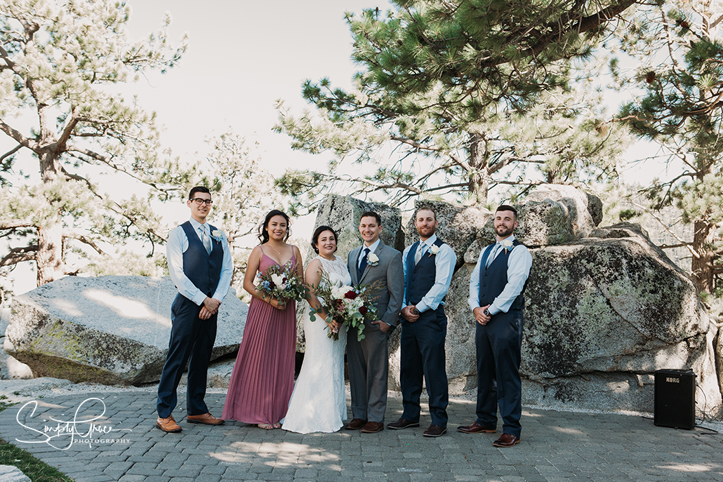 lake tahoe wedding kansas city wedding photographer the ridge resorts wedding party