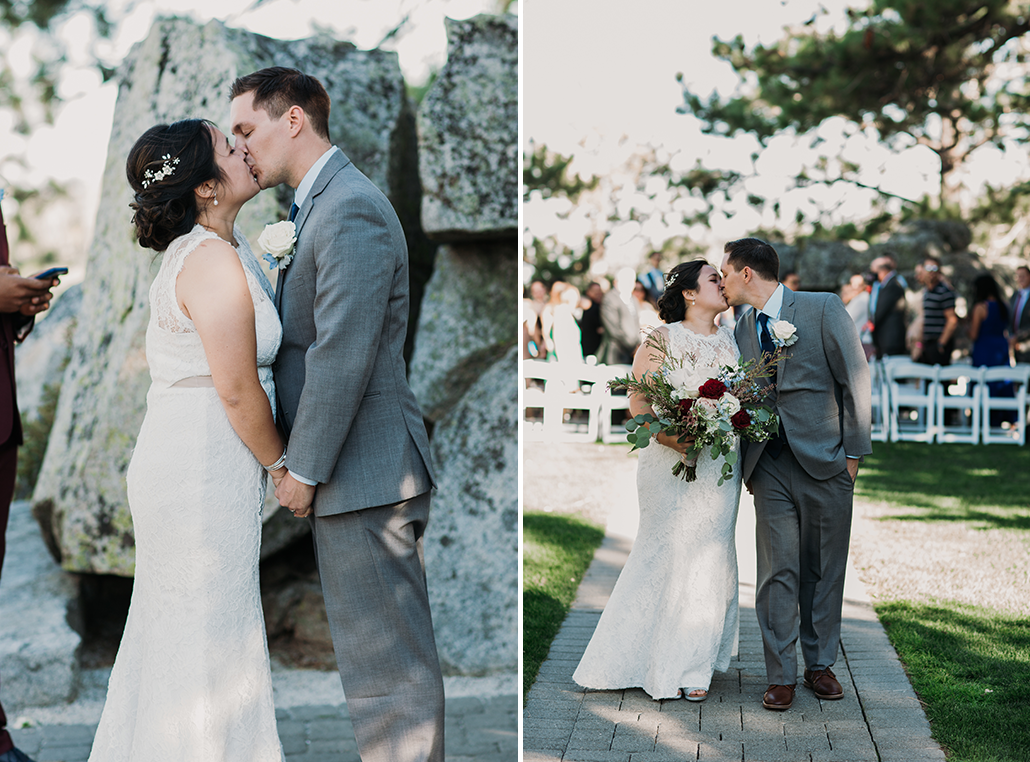 lake tahoe wedding kansas city wedding photographer the first kiss