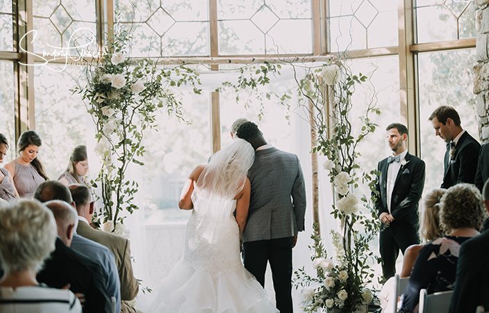 loch lloyd wedding ceremony simply grace photography