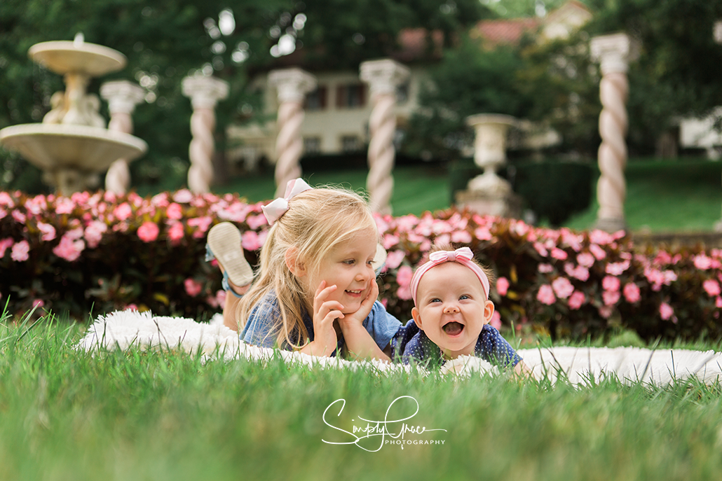 mission hills family session with simply grace photography sisters