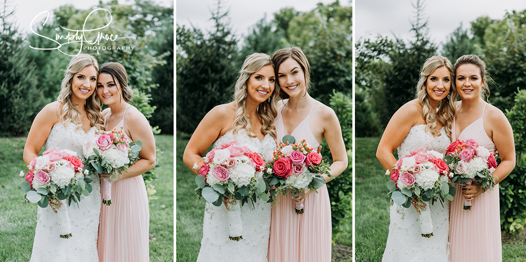 eighteen ninety wedding bride with bridesmaids alone simply grace photography