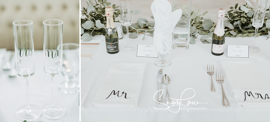 eighteen ninety wedding reception details simply grace photography