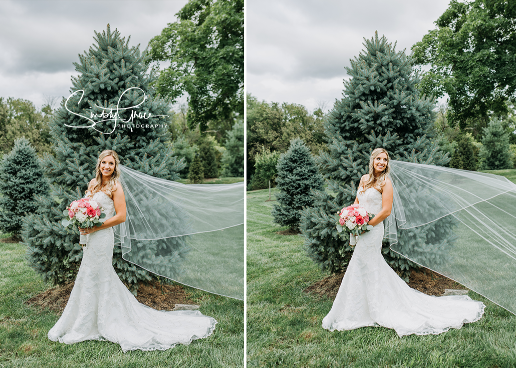 eighteen ninety wedding bride with veil simply grace photography