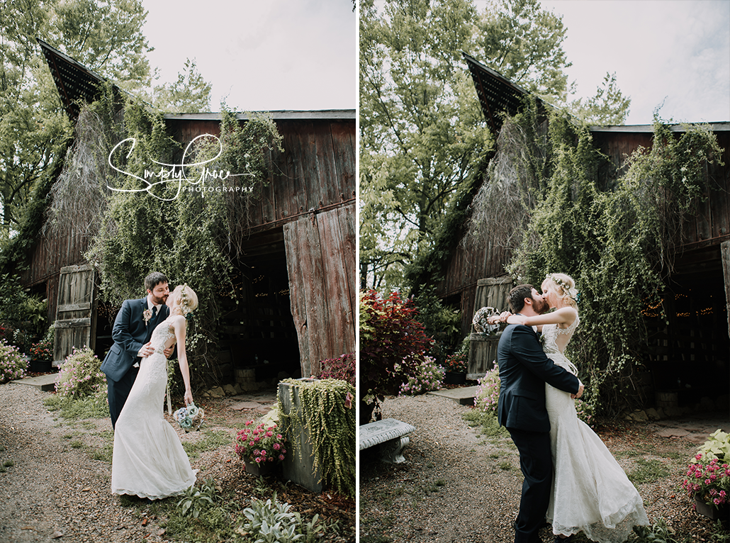 paradise park wedding simply grace photography bride and groom outside barn