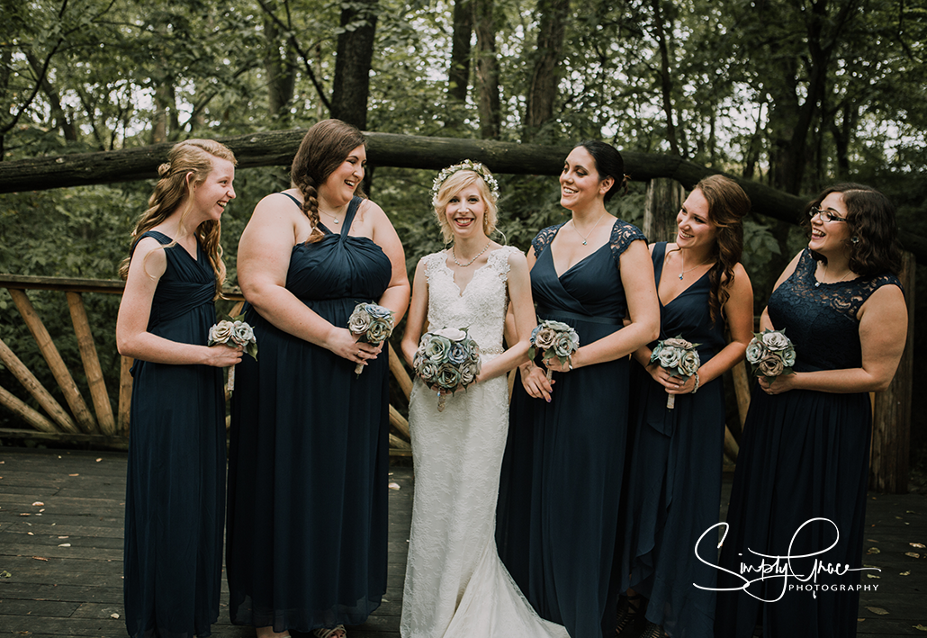 paradise park wedding simply grace photography bridesmaids laughing