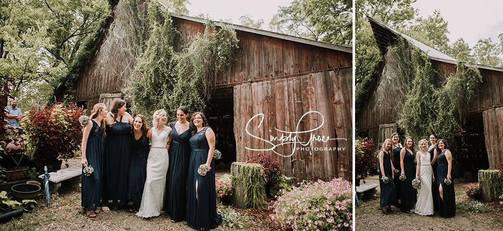 paradise park wedding simply grace photography outside barn bridal photos