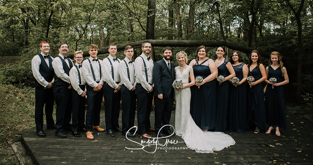paradise park wedding simply grace photography full bridal party in blue