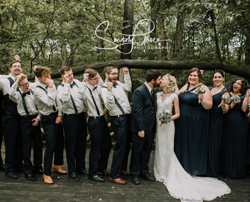 paradise park wedding simply grace photography kissing and cheering
