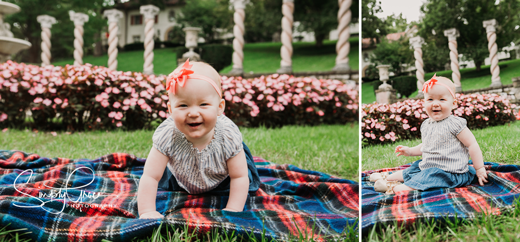 12 month old at verona columns family photographer simply grace photography