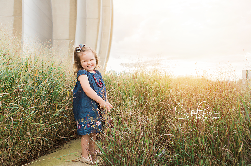 kauffman center family photo session 2 year old alone