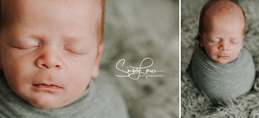 newborn boy face close up simply grace photography