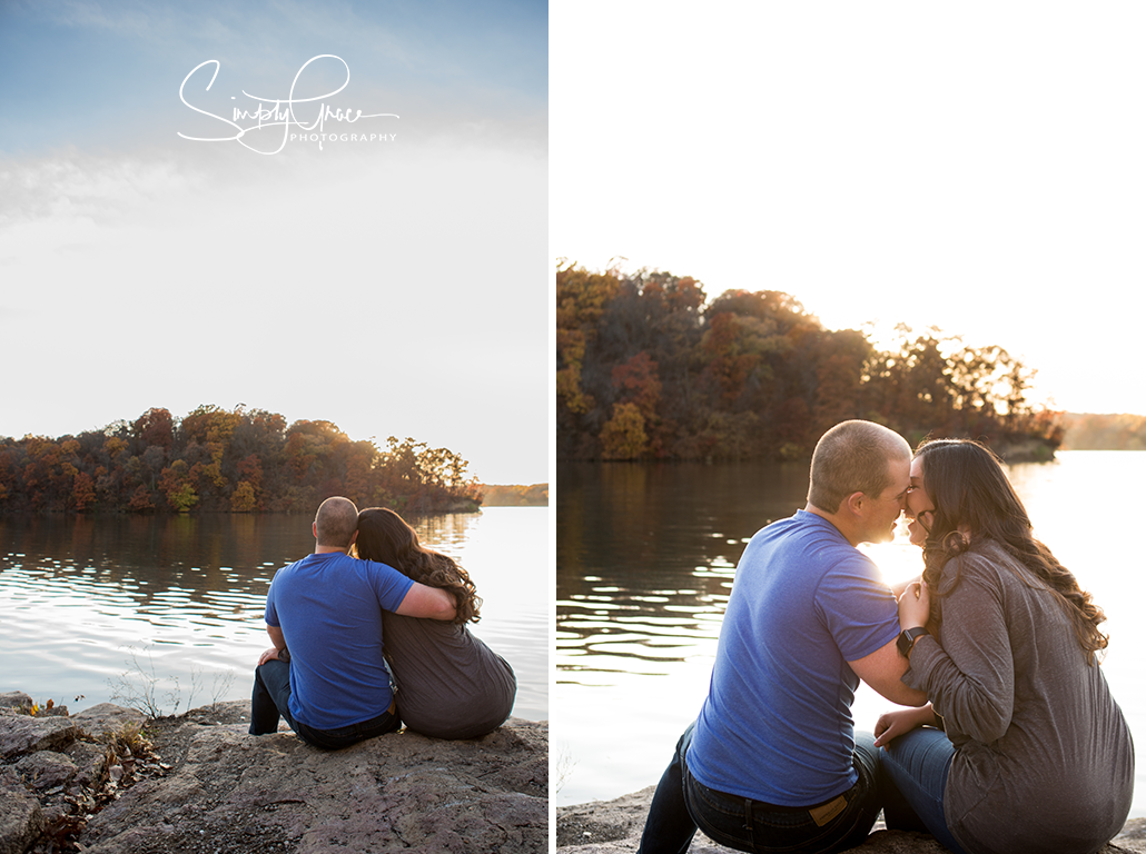 Wyandotte County Lake Engagement Session simply grace photography