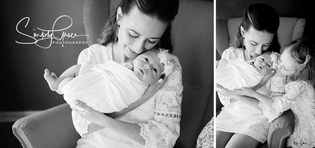 Kansas City Lifestyle Newborn photography black and white