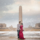 liberty memorial maternity session in snow