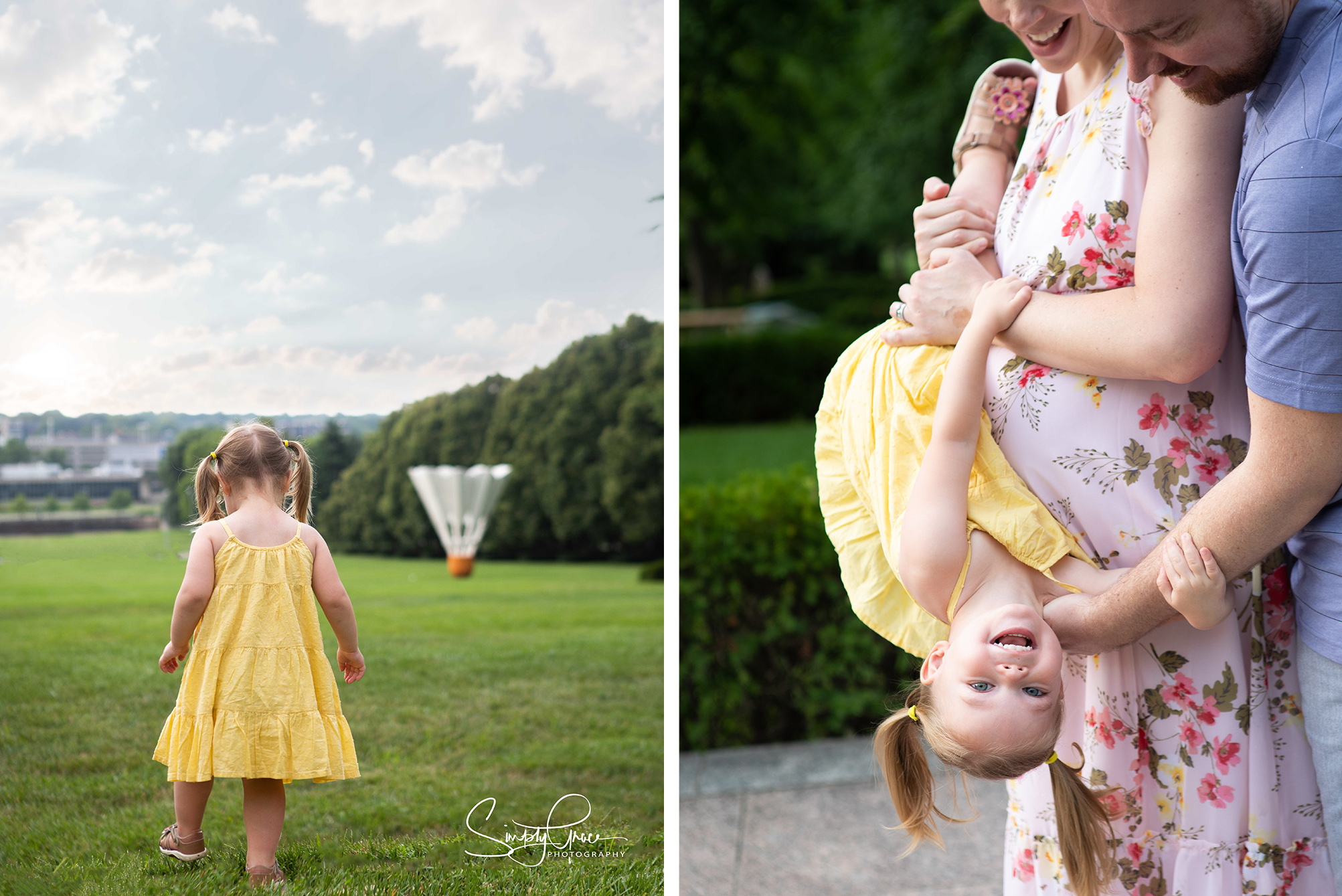 playing family session at the nelson atkins museum and shuttlecock