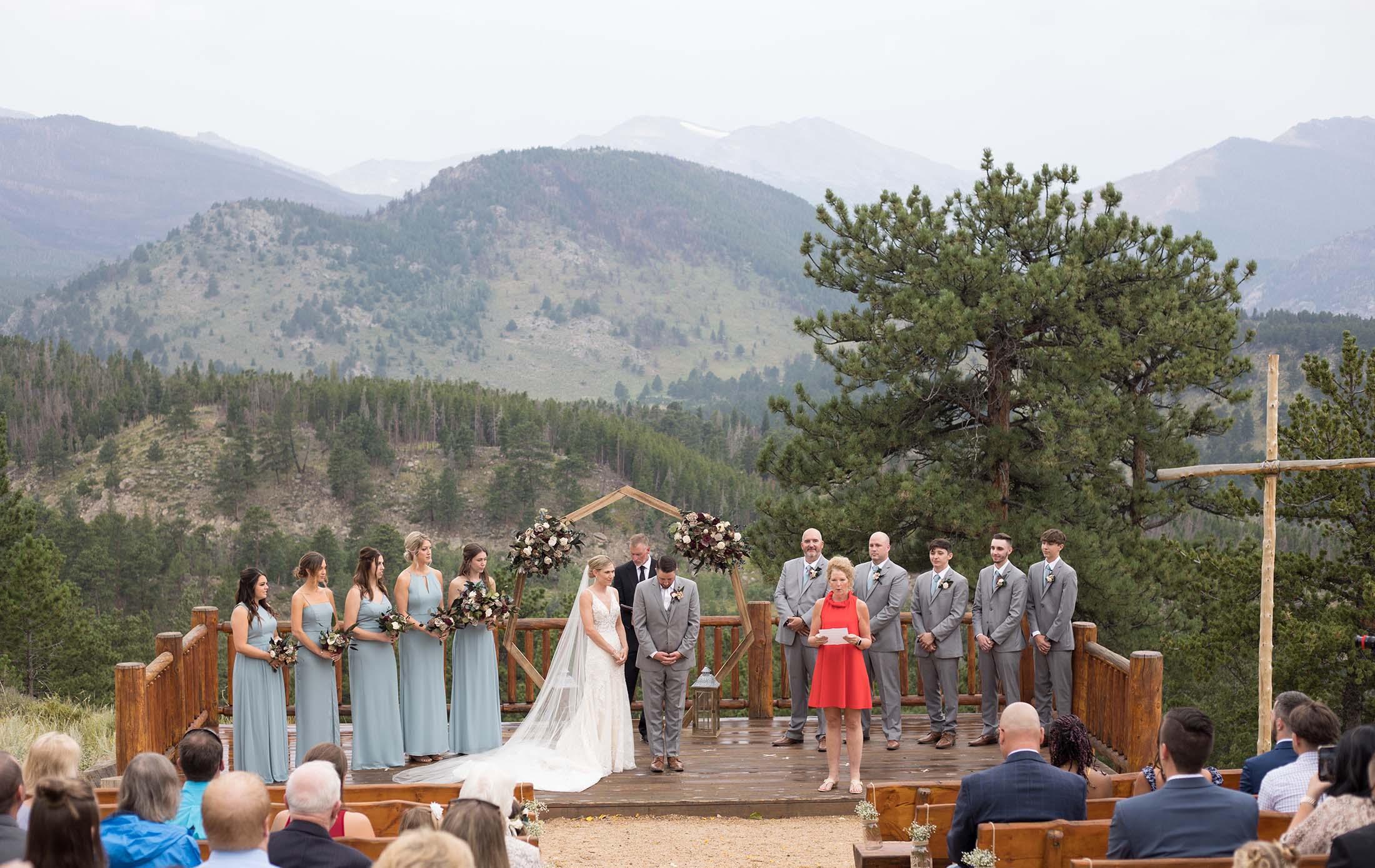 reading at a wedding in estes park