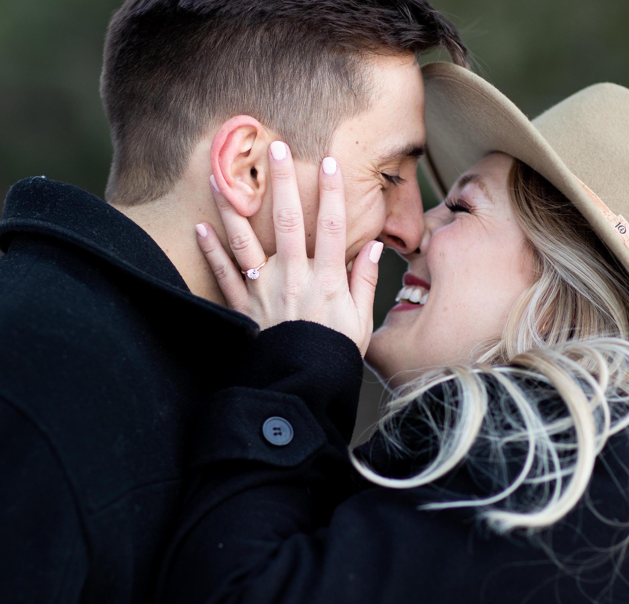 ring shot at engagement session