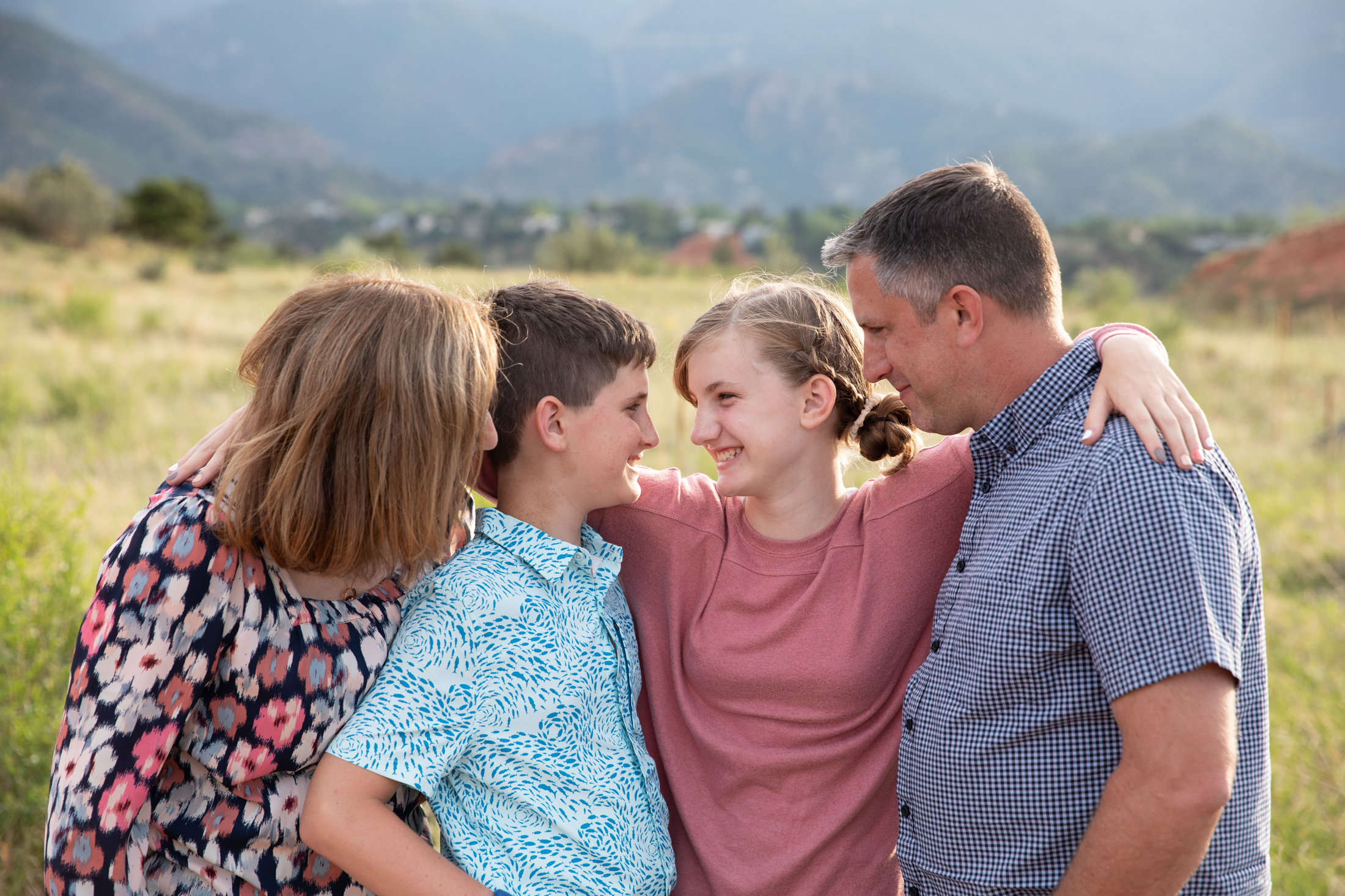 family giggles at each with simply grace photography