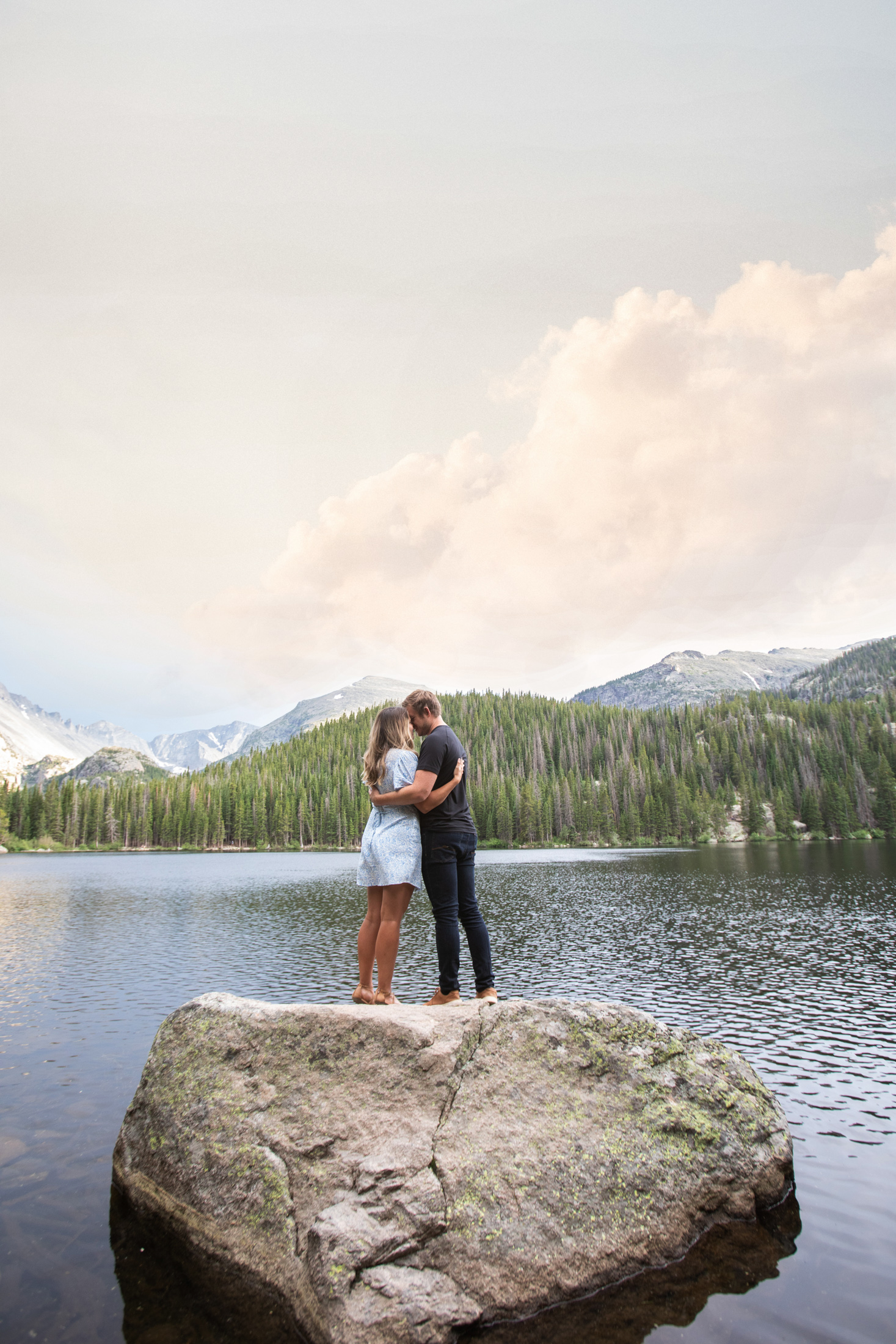 couple looking over bear lake with simply grace photography