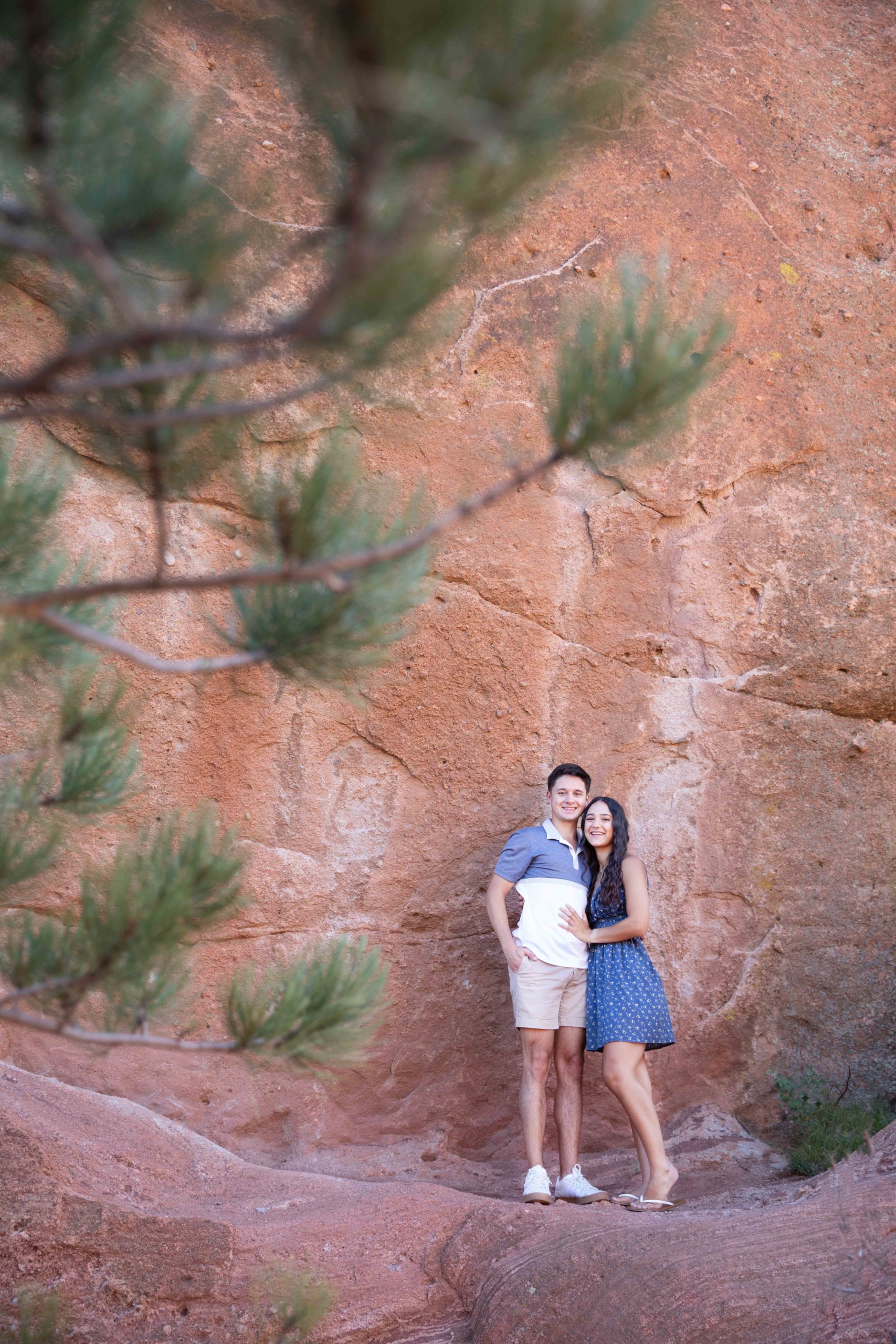 couple at red rocks open space