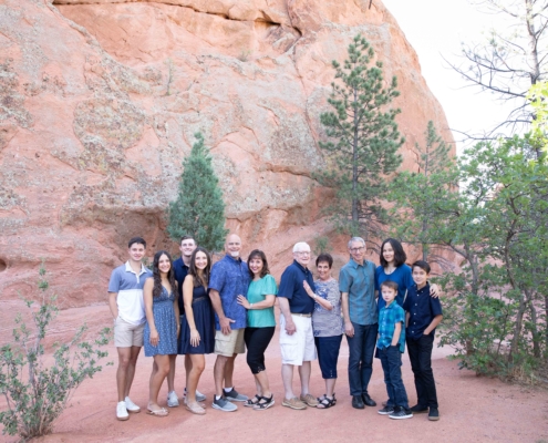 Family Session at red rocks open space colorado springs