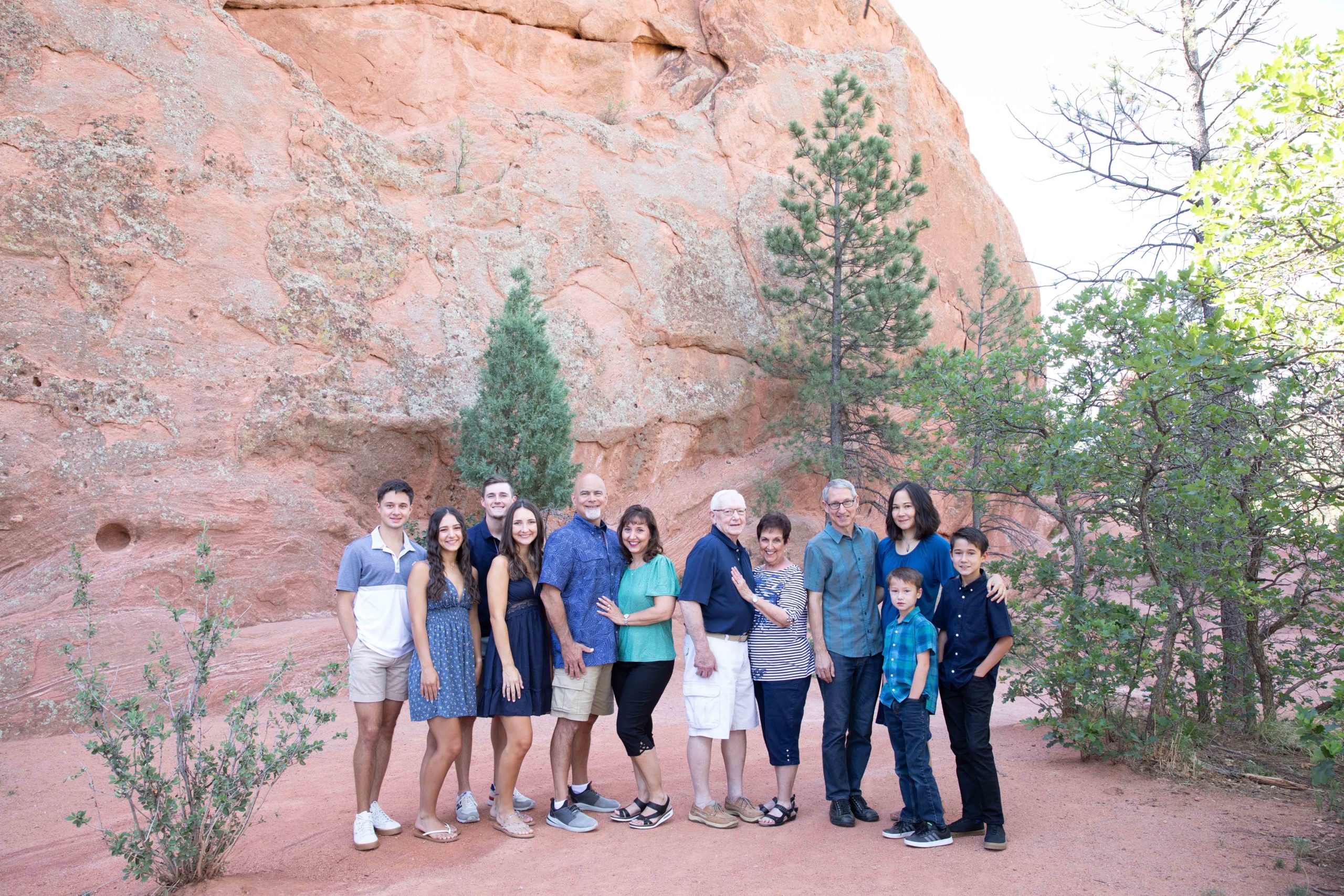Family Session at red rocks open space colorado springs