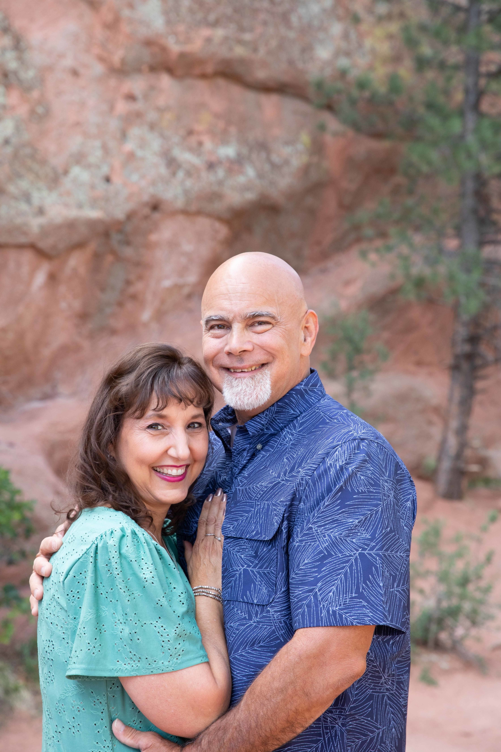 daughter and husband at red rocks open space
