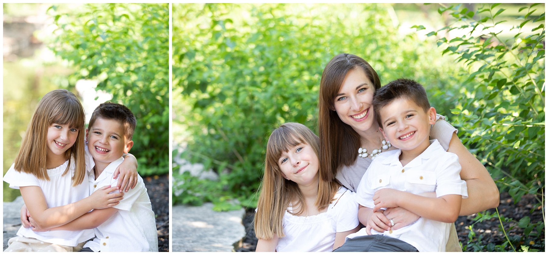 sibling picture and mom with children with simply grace photography