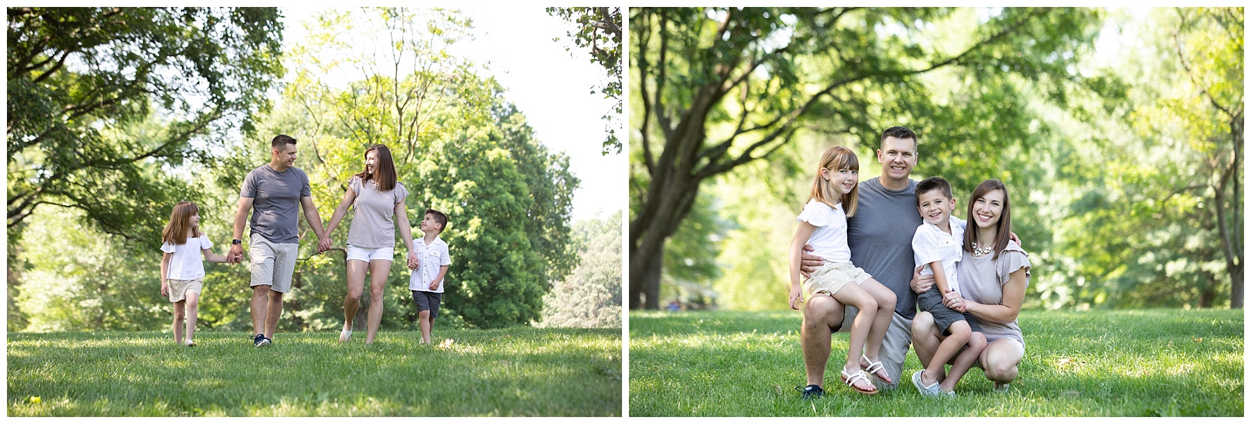 loose park family photo session with simply grace photography