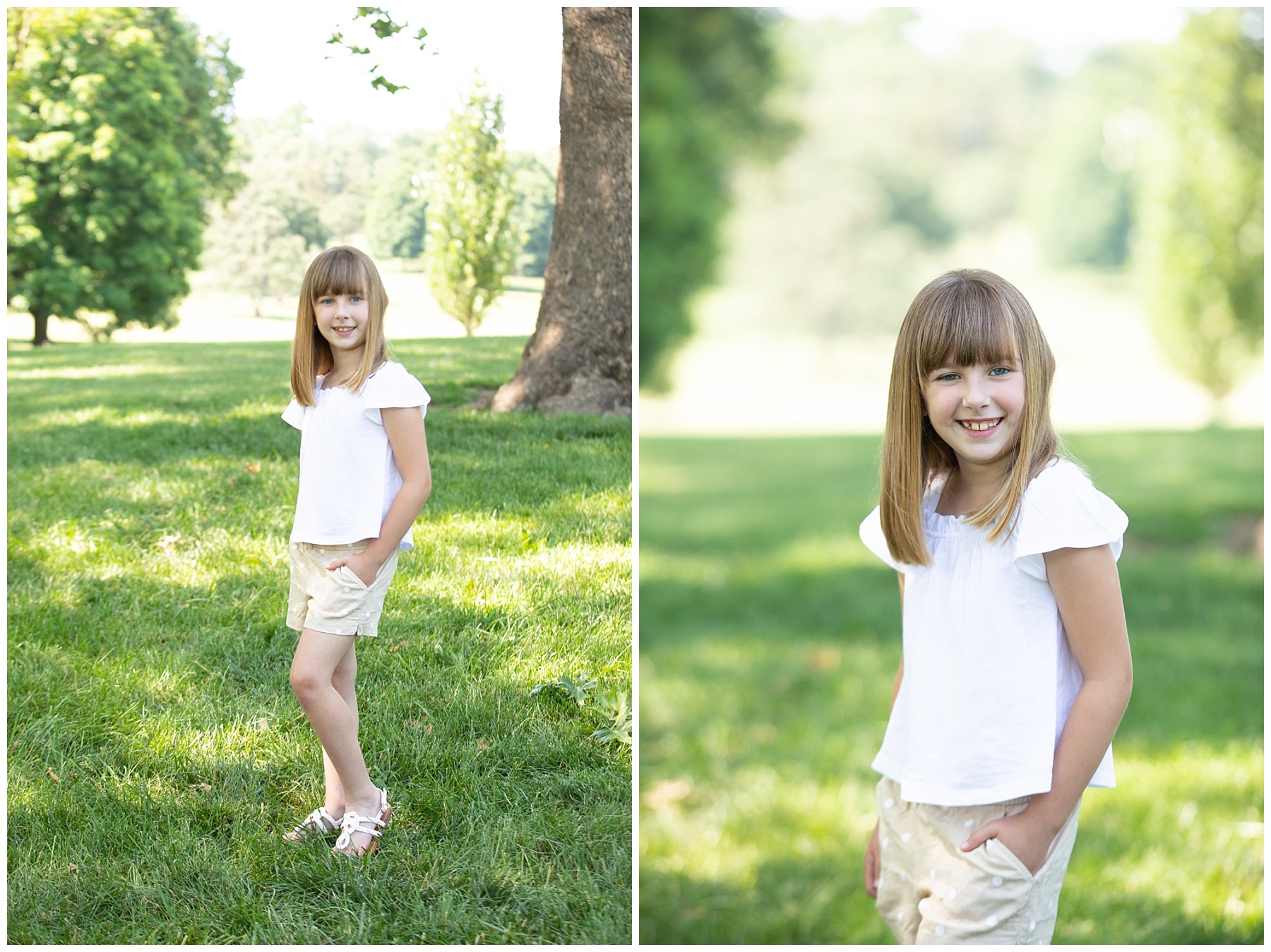 daughter posing for photos with simply grace photography
